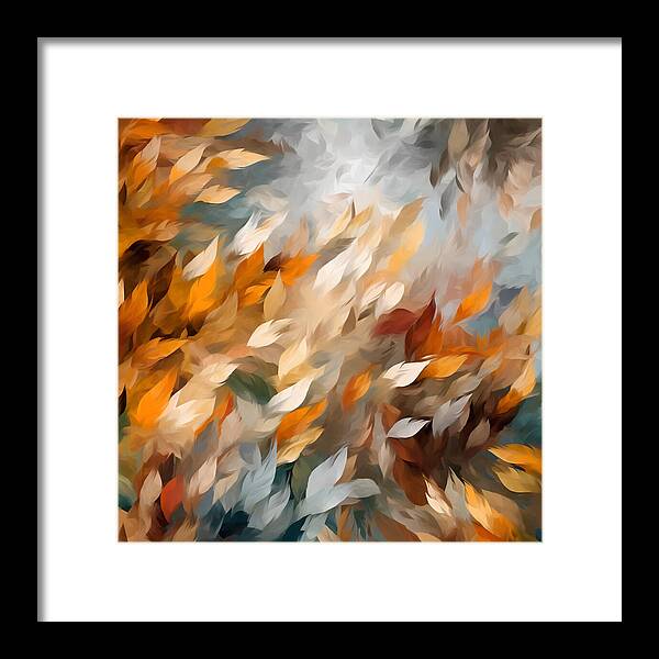 Golden Leaf Symphony - Framed Print