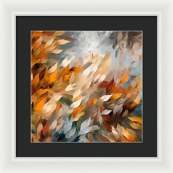 Golden Leaf Symphony - Framed Print