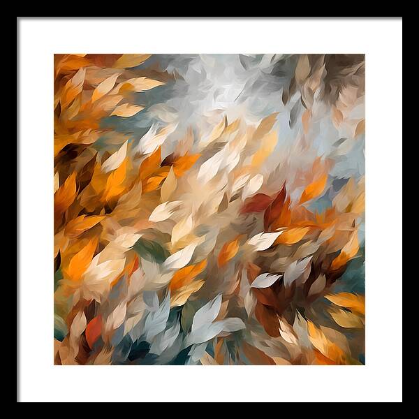 Golden Leaf Symphony - Framed Print