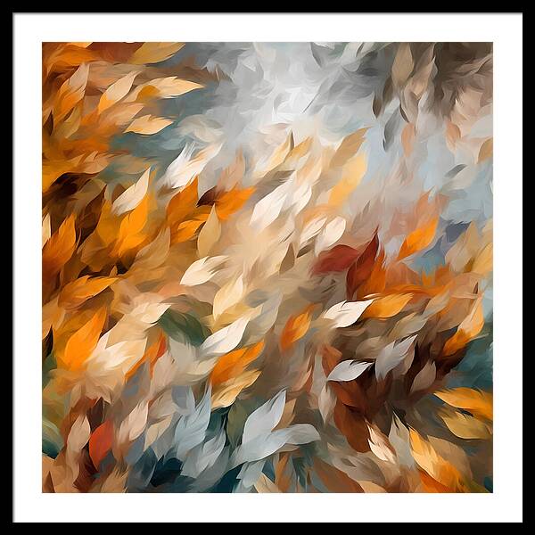 Golden Leaf Symphony - Framed Print