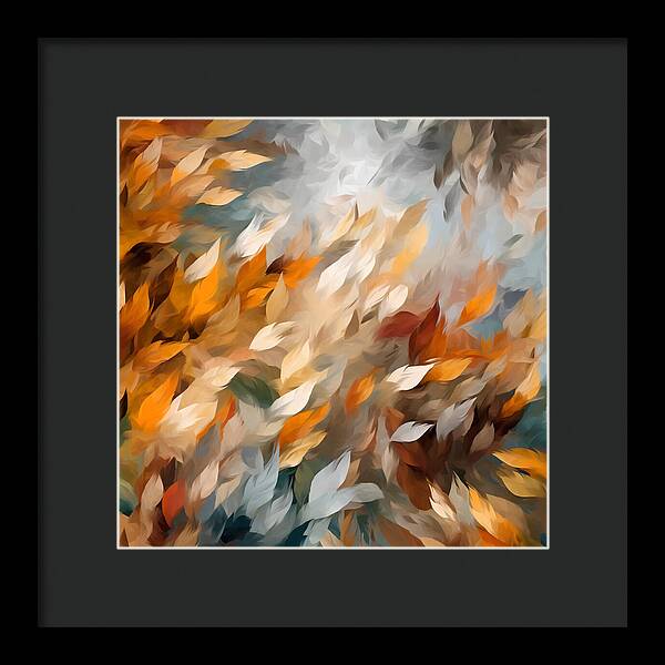 Golden Leaf Symphony - Framed Print