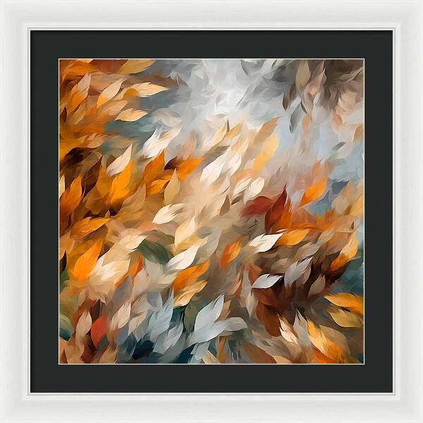 Golden Leaf Symphony - Framed Print