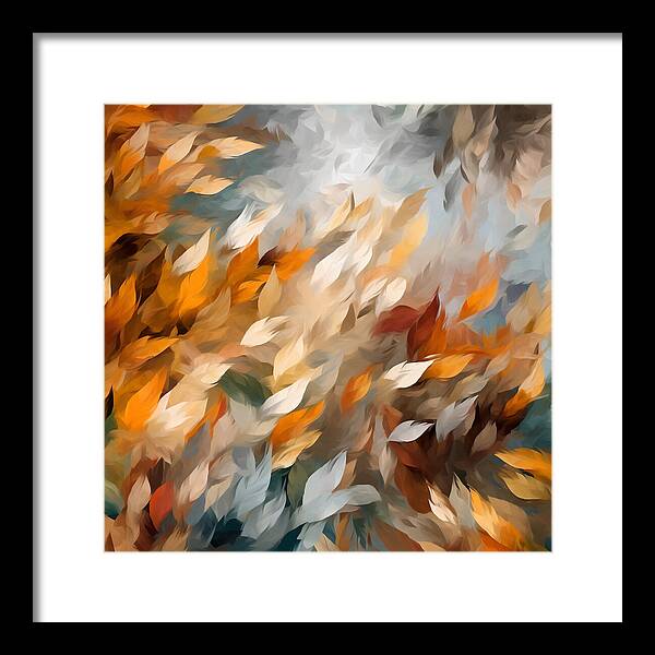 Golden Leaf Symphony - Framed Print