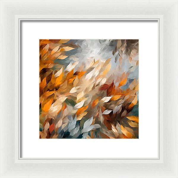 Golden Leaf Symphony - Framed Print