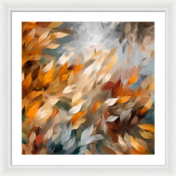 Golden Leaf Symphony - Framed Print