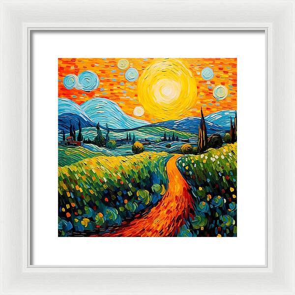 Golden Rise - Framed Print