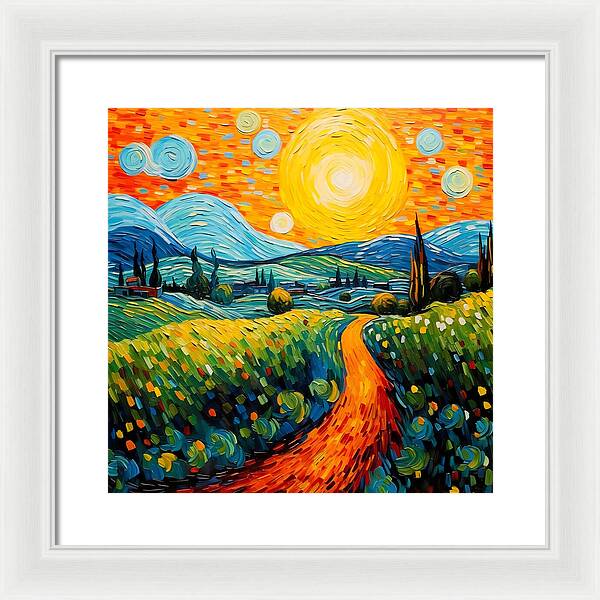 Golden Rise - Framed Print