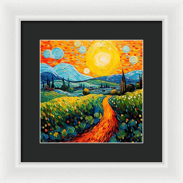 Golden Rise - Framed Print