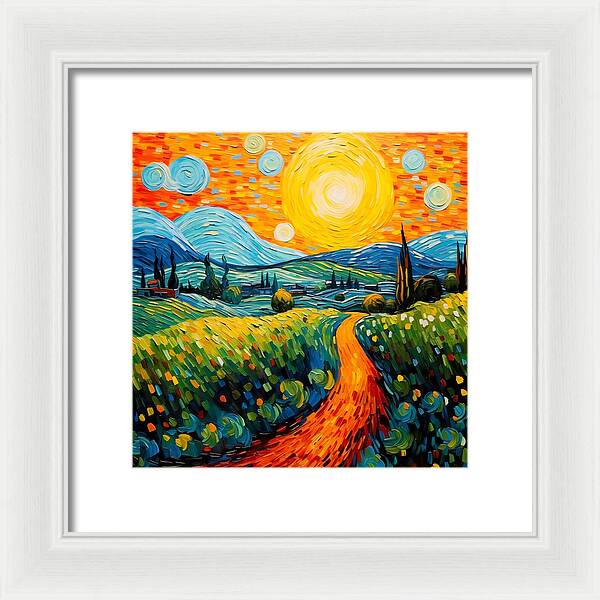 Golden Rise - Framed Print