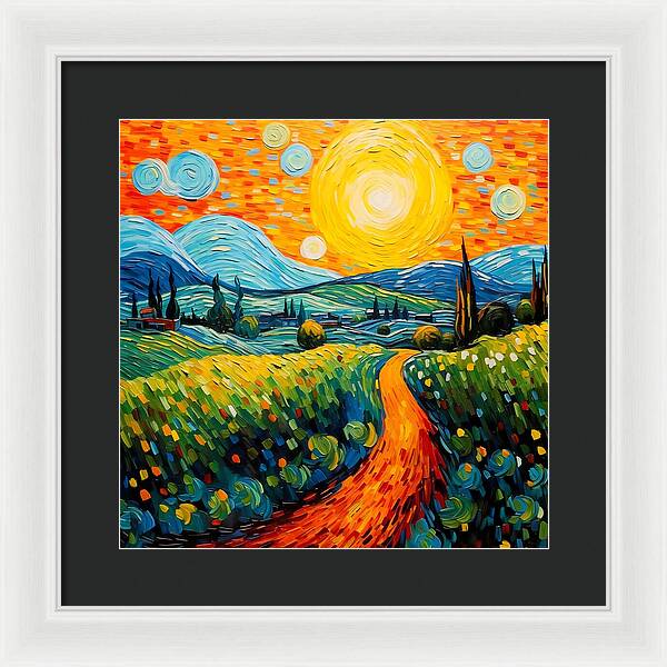 Golden Rise - Framed Print