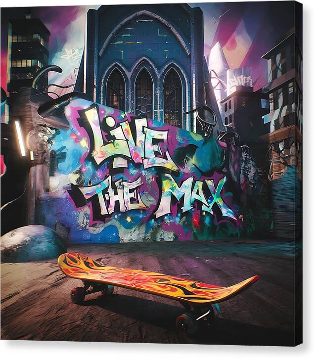 Graffiti Grind - Canvas Print