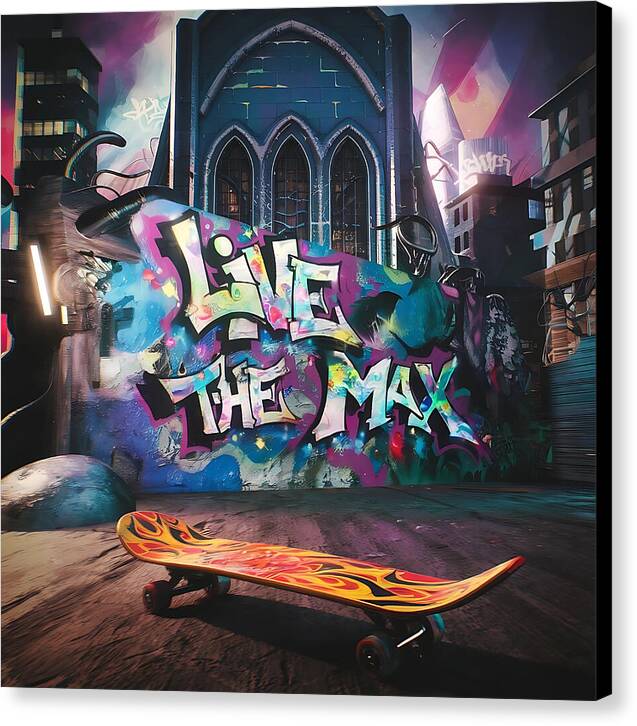 Graffiti Grind - Canvas Print