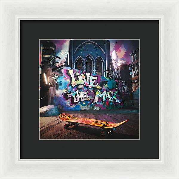 Graffiti Grind - Framed Print