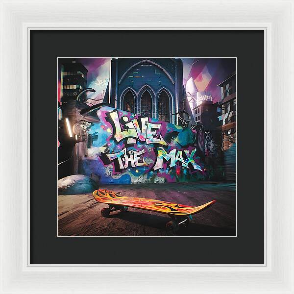 Graffiti Grind - Framed Print