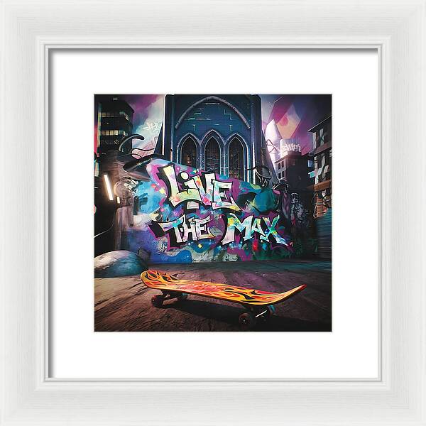 Graffiti Grind - Framed Print