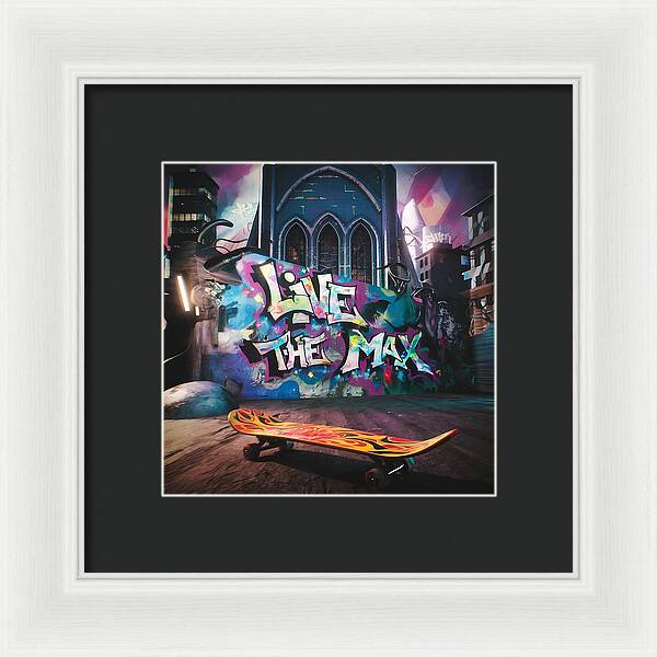 Graffiti Grind - Framed Print