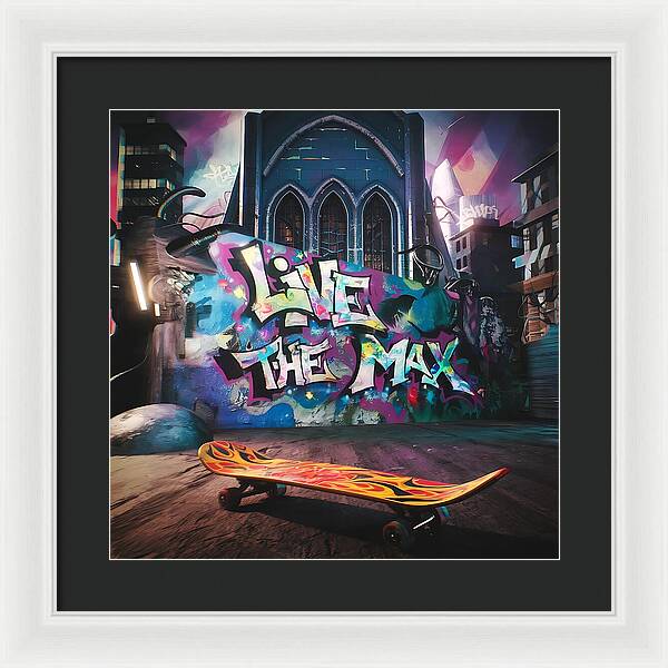 Graffiti Grind - Framed Print