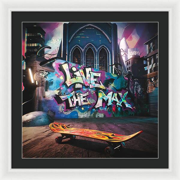 Graffiti Grind - Framed Print