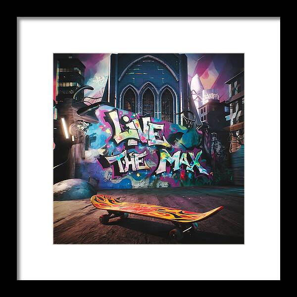 Graffiti Grind - Framed Print