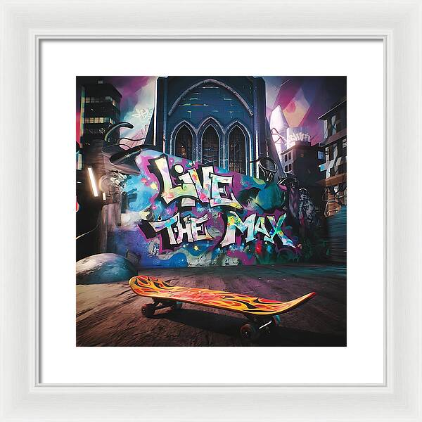 Graffiti Grind - Framed Print