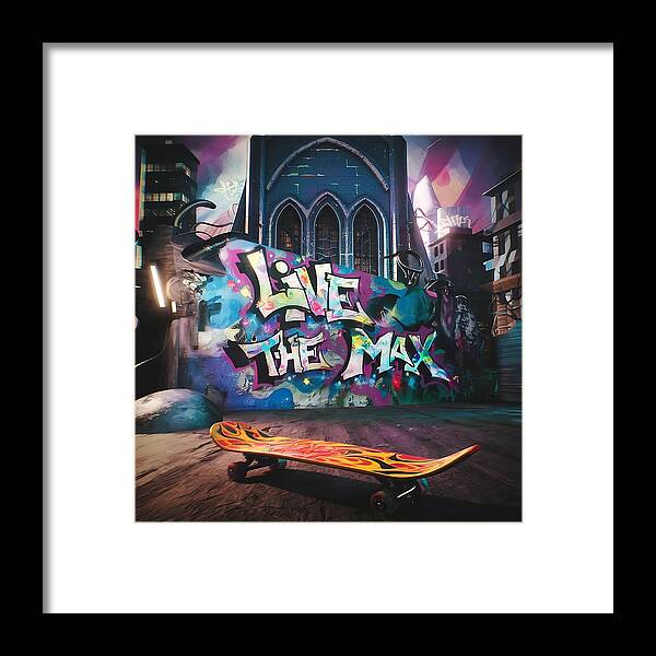 Graffiti Grind - Framed Print