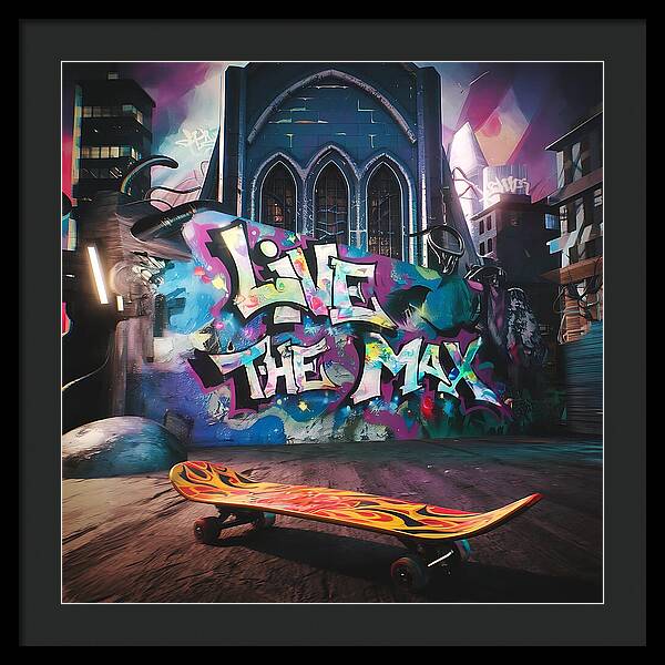 Graffiti Grind - Framed Print