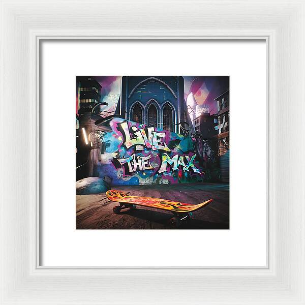 Graffiti Grind - Framed Print