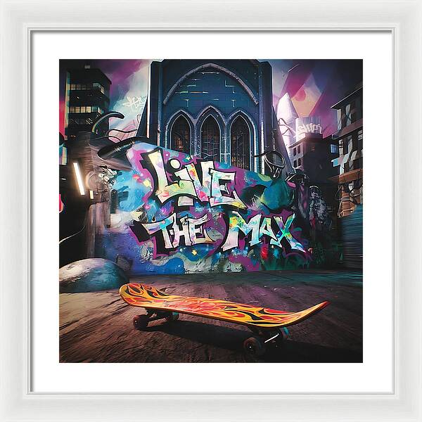 Graffiti Grind - Framed Print