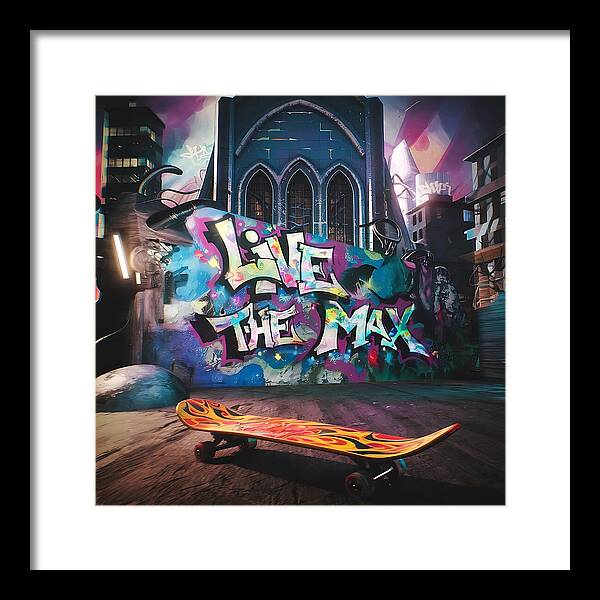 Graffiti Grind - Framed Print