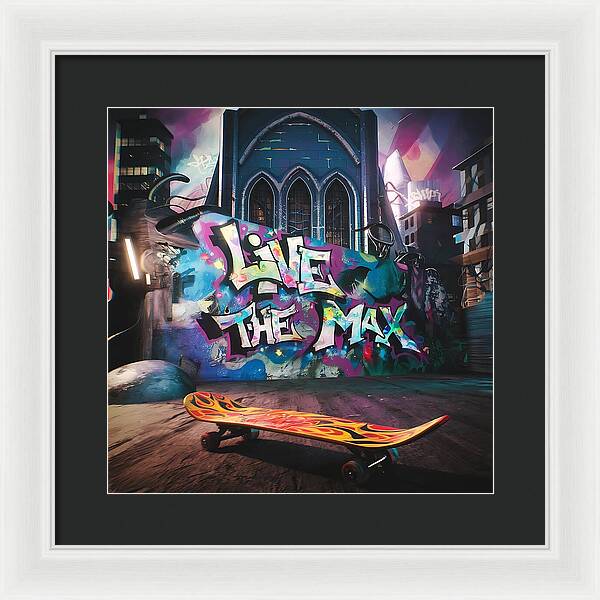 Graffiti Grind - Framed Print