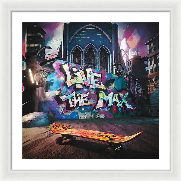 Graffiti Grind - Framed Print