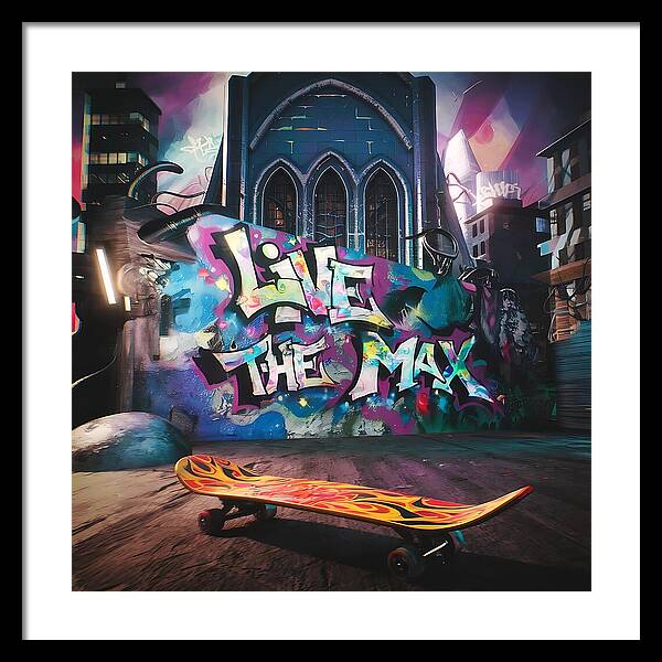 Graffiti Grind - Framed Print