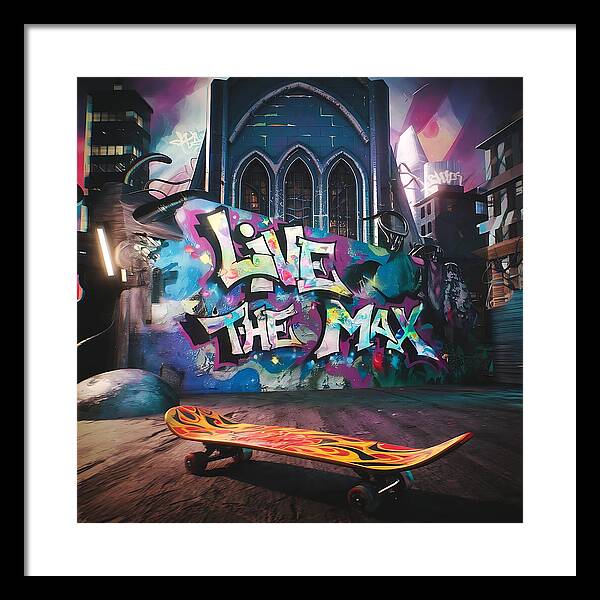 Graffiti Grind - Framed Print