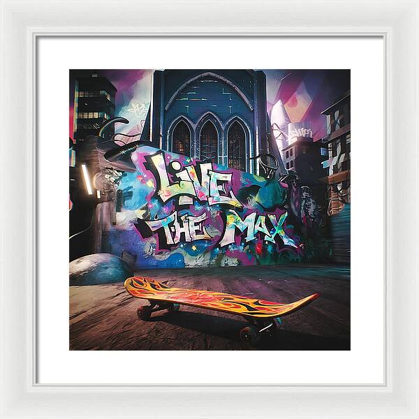 Graffiti Grind - Framed Print