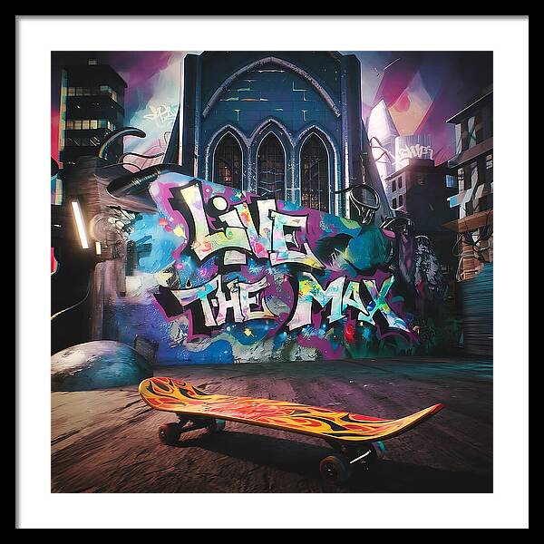 Graffiti Grind - Framed Print