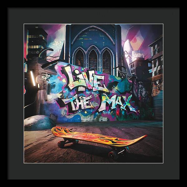 Graffiti Grind - Framed Print