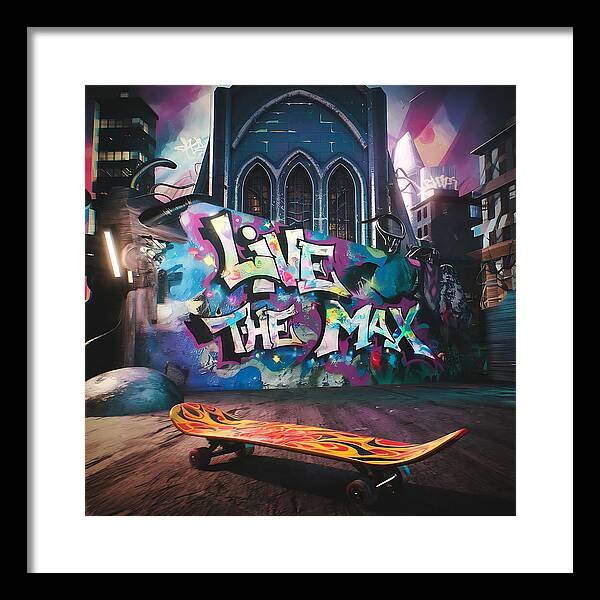 Graffiti Grind - Framed Print