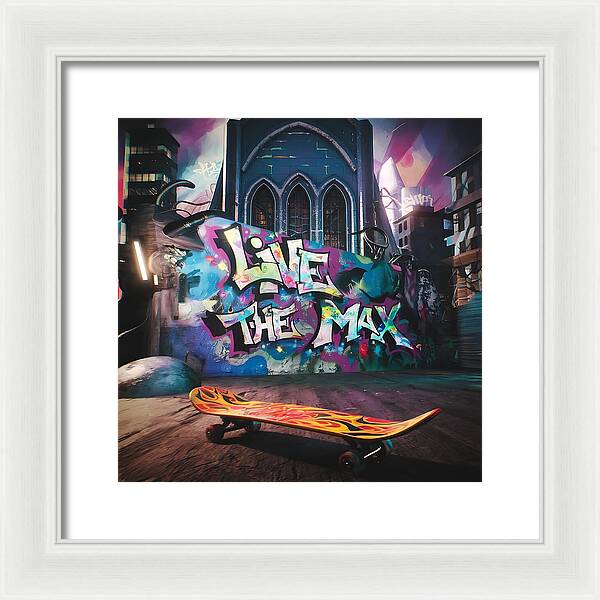 Graffiti Grind - Framed Print