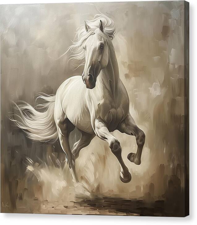 Ivory Thunder - Canvas Print