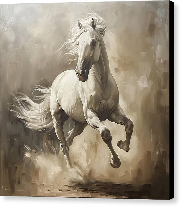 Ivory Thunder - Canvas Print