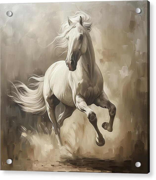 Ivory Thunder - Acrylic Print