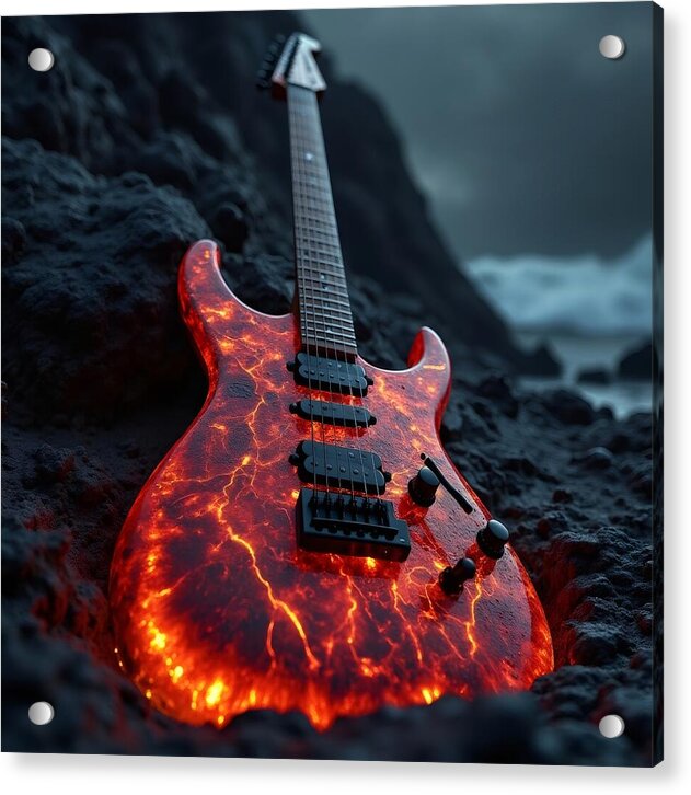 Lava Strings - Acrylic Print