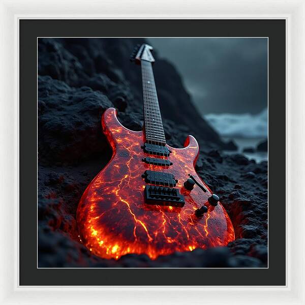 Lava Strings - Framed Print