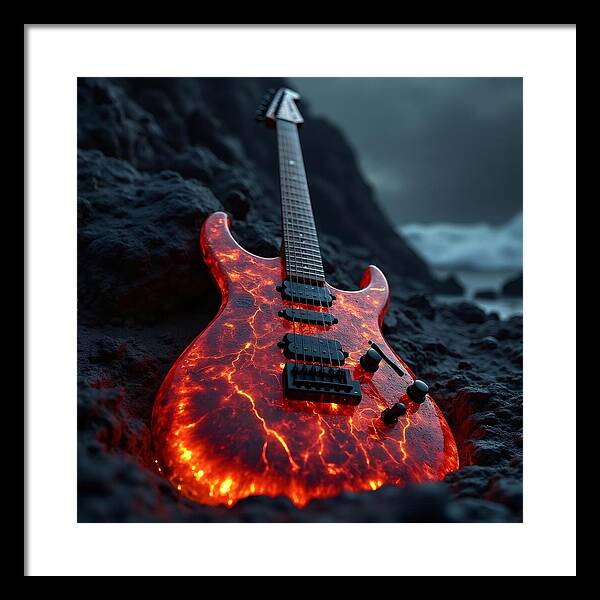 Lava Strings - Framed Print