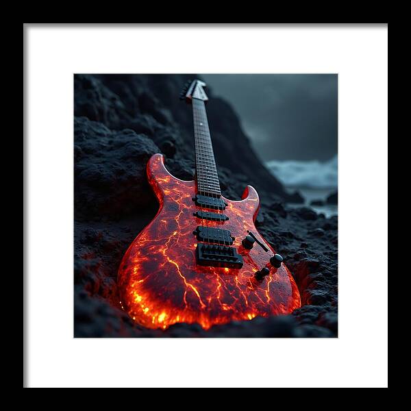 Lava Strings - Framed Print