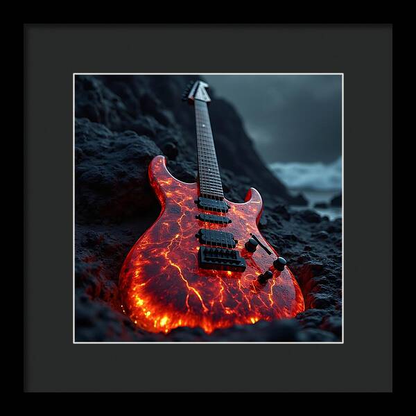 Lava Strings - Framed Print