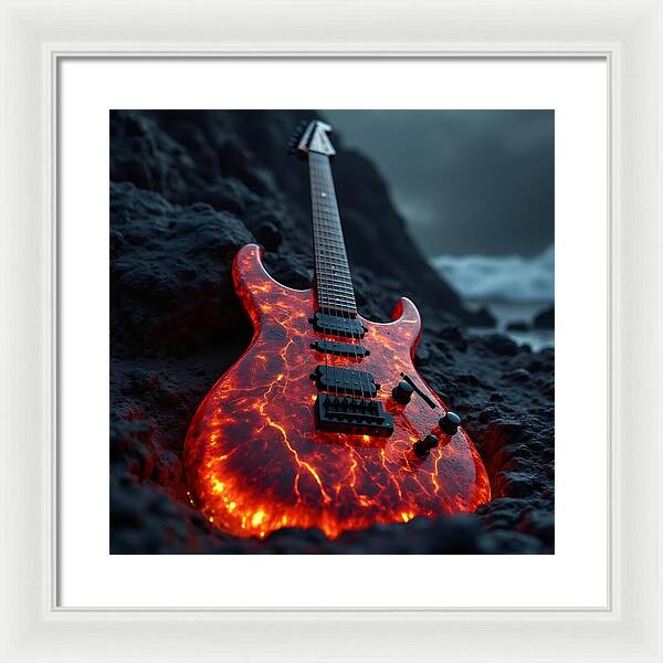 Lava Strings - Framed Print