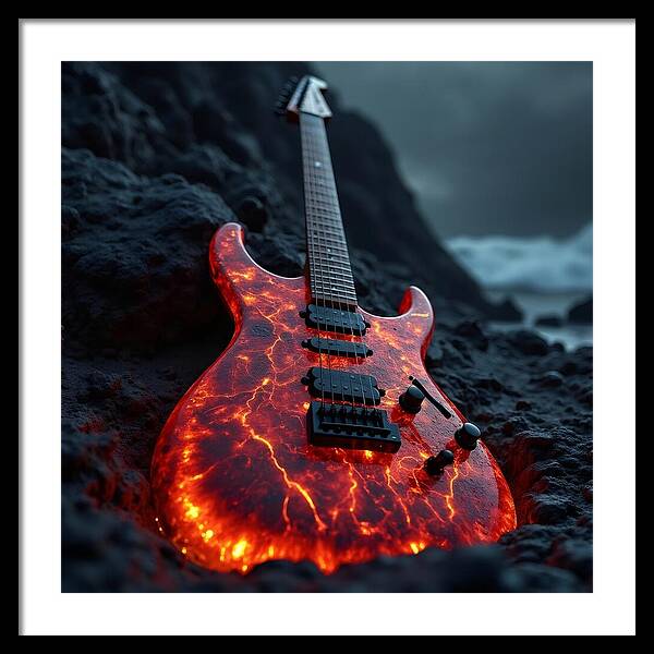 Lava Strings - Framed Print