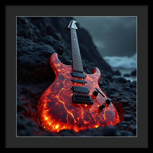 Lava Strings - Framed Print