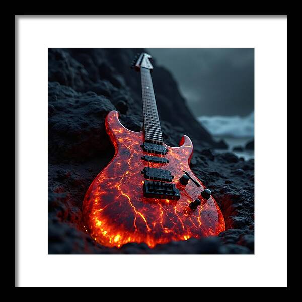 Lava Strings - Framed Print